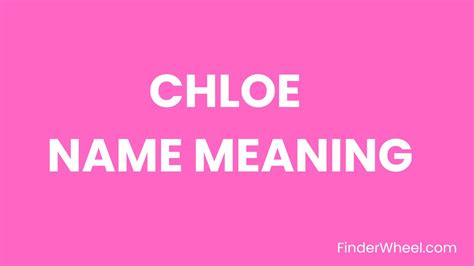 what does chloe mean|is chloe a french name.